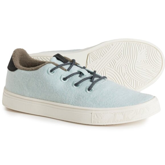 NEW YY Nation Cirro Sneakers - Merino Wool in Aqua/White  For Women 1025 3s2 - Picture 4 of 7